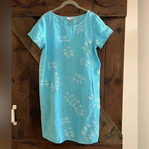 Habitat Dresses | Habitat Linen Dress | Color: Blue/White | Size: L | Dianabird's Closet Habitat Dresses | Habitat Linen Dress | Color: Blue/White | Size: L | Dianabird's Closet